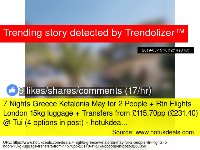 tui 15kg luggage